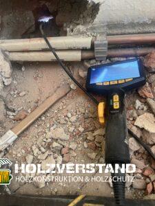 Endoskopie Bauwerksuntersuchung Hohlraum Holzschäden
