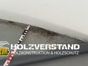 Schimmelbildung in der Wohnung im Bereich Wand Decke Badezimmer